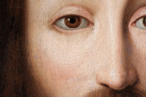 Le visage du Christ "Salvator Mundi" - Maître Flamand, 1500-1520 - Romano Ischia